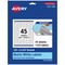 Avery TrueBlock Matte White Paper Labels, 1/2" x 2-1/2" Barbell